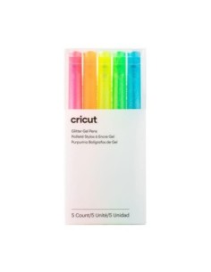 Cricut Set de Bolígrafos de gel Neón 5 tonos purpurina,