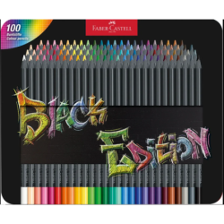 Estuche 100 lápices de color Black Edition. Faber Castell