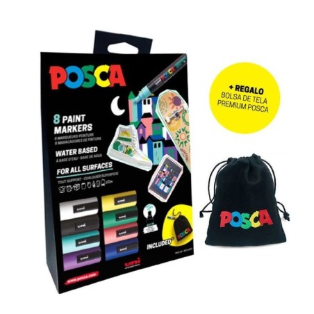 Posca caja de 8 colores PC5M