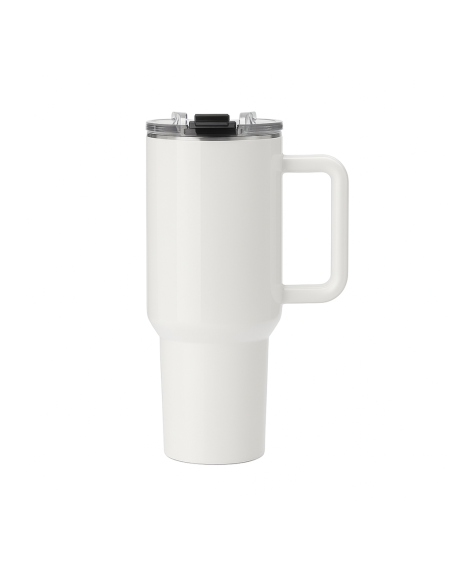 Taza con asa de plástico