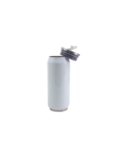 Botella blanca con pajita 2