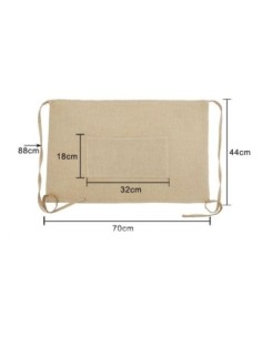 Delantal Tela Arpillera 2