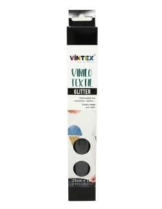 Vintex Vinilo textil glitter 25cm x 1m.
