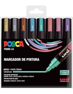 Posca PC5M Metalizados 8p