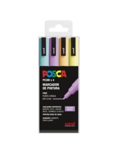 Posca PC3M Pastel 4p