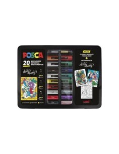 Posca Maletín Metálico 20p 2