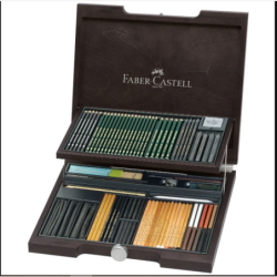 Estuche de madera Pitt Monochrome. Faber Castell 2