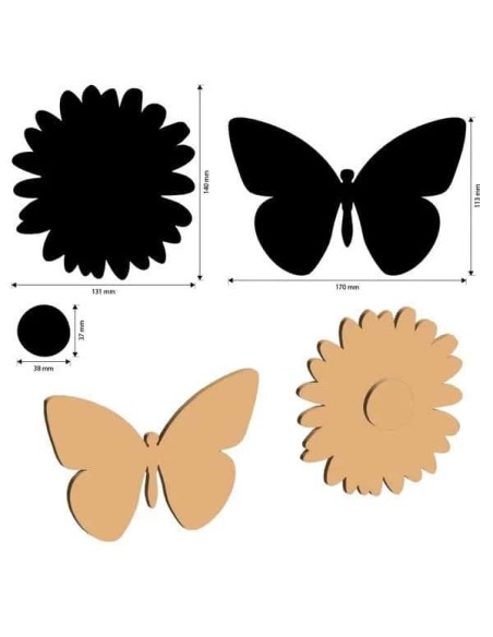 Stamperia Crafty Sapes Daisy Art Margarita y Mariposa