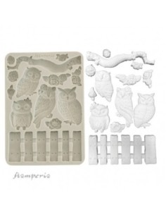 Stamperia Molde Silicona Buhos