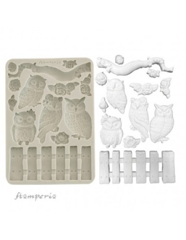 Stamperia Molde Silicona Buhos