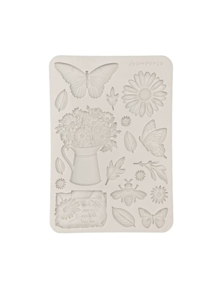 Stamperia Molde Silicona Margarita y Mariposa