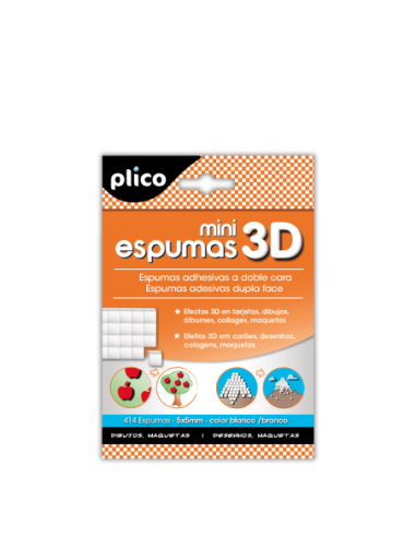 Plico Mini Espumas 3D