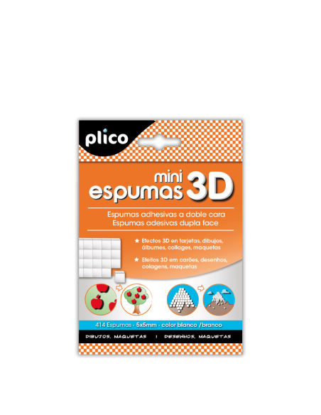 Plico Mini Espumas 3D