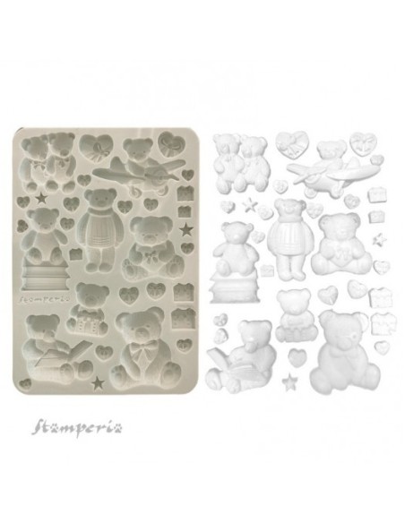 Stamperia Molde Silicona Ositos