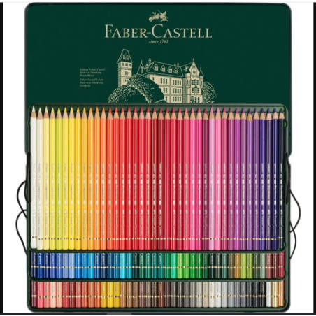 Estuche de madera 120 Polychromos. Faber Castell