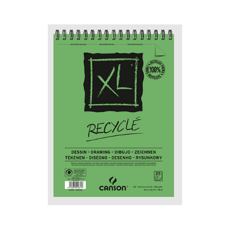Canson, block de dibujo reciclado, A5, 160g