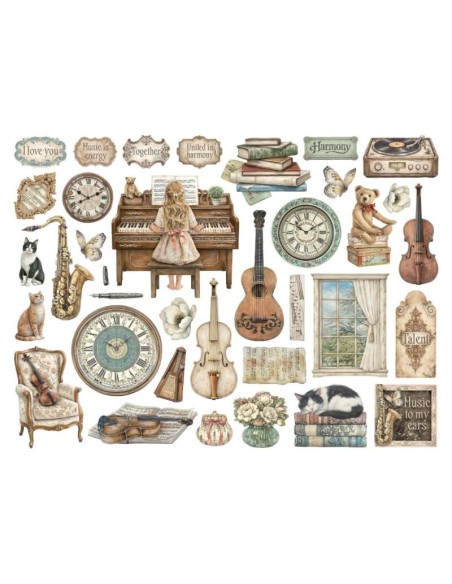 Stamperia Die Cuts Symphony