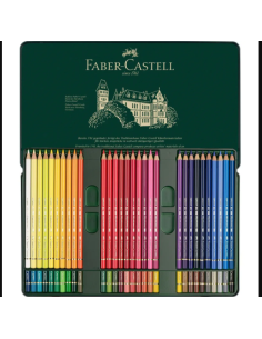 Estuche de metal 60 Polychromos. Faber Castell