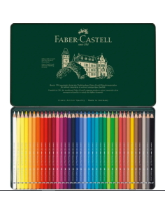 Estuche de metal 36 Polychromos. Faber Castell