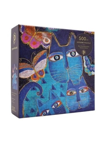Paperblanks Puzzle Blue Cats & Butterflies