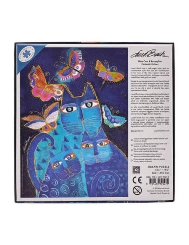 Paperblanks Puzzle Blue Cats & Butterflies