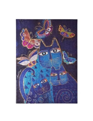 Paperblanks Puzzle Blue Cats & Butterflies