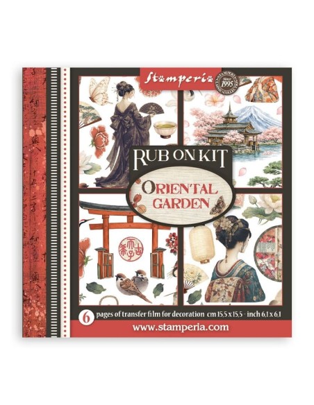 Stamperia Rub On Kit Oriental Garden