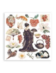 Stamperia Rub On Kit Oriental Garden 2