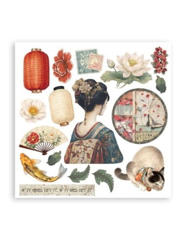 Stamperia Rub On Kit Oriental Garden