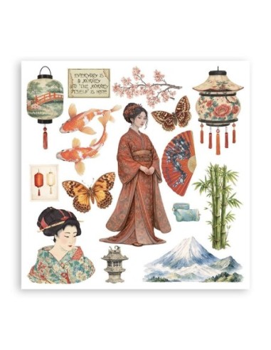 Stamperia Rub On Kit Oriental Garden