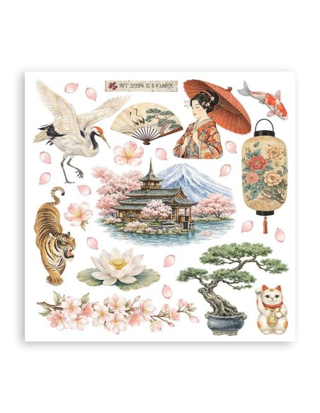 Stamperia Rub On Kit Oriental Garden