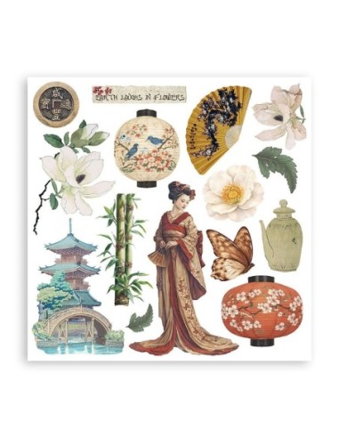 Stamperia Rub On Kit Oriental Garden