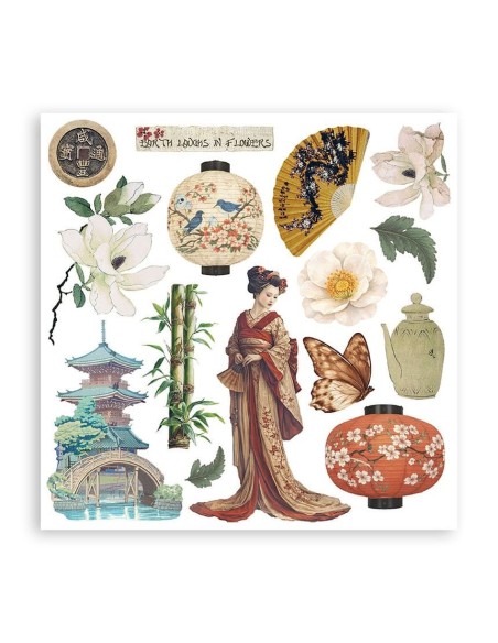Stamperia Rub On Kit Oriental Garden