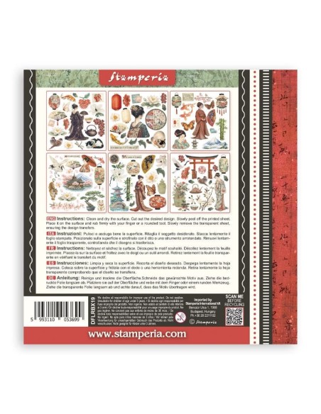 Stamperia Rub On Kit Oriental Garden