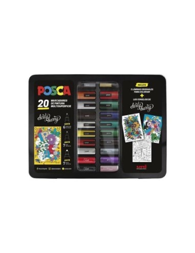 Posca Maletín Metálico 20p