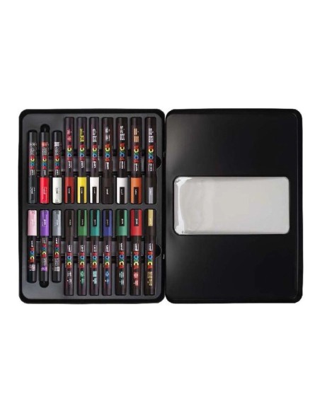 Posca Maletín Metálico 20p